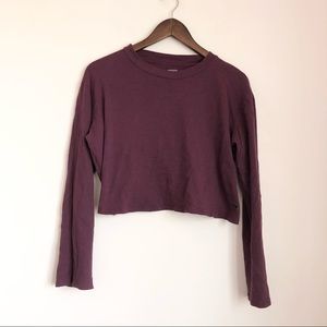 VS PINK Cropped Long Sleeve Top